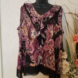 Lane Bryant Paisley Blouse